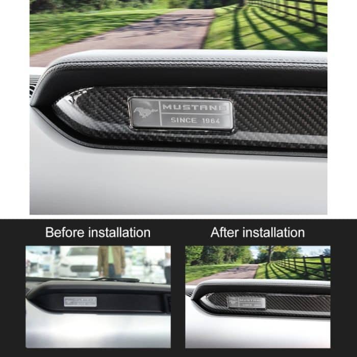 2 PCS Auto Instrument Konsole Dekorative Aufkleber für Ford Mustang 2015-2020 – Bild 6