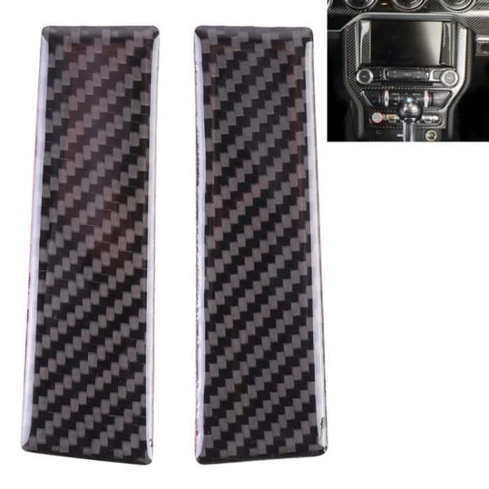 2 PCS Auto Zentrale Display Panel Dekorative Aufkleber für Ford Mustang 2015-2020 – Bild 1