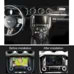 2 PCS Auto Zentrale Display Panel Dekorative Aufkleber für Ford Mustang 2015-2020 – Bild 6