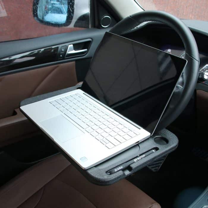 Multifunktions-Auto-Lenkrad-Computer-Kartentisch-Box, Auto-Tablett, Desktop-Computer-Schreibtisch, Auto-Laptop-Tisch, Esstisch, Regal, Schreibtisch, Auto-Zubehör, Multi-function Black, Multi-function Grey – Bild 1