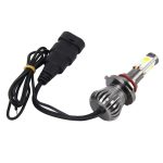 2 PCS 9006 HB4 6W 400LM Auto-LED Dreiseitige COB-Chips Austausch der Nebelscheinwerferlampe (weißes Licht + gelbes Licht) – Bild 3