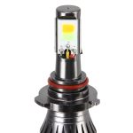 2 PCS 9006 HB4 6W 400LM Auto-LED Dreiseitige COB-Chips Austausch der Nebelscheinwerferlampe (weißes Licht + gelbes Licht) – Bild 4