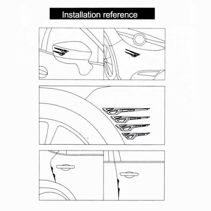 8 PCS Auto Fahrzeug Tür Seitenschutz Anti Crash Streifen Außen Vermeiden Stöße Kollision Aufprallschutz Aufkleber, R-2119 Door Edge Guards, Door Side Guard, R-2119 – Bild 5