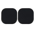 2 PCS Auto Fahrzeug Carbon Fiber Texture Dashboard Anti-Rutsch-Pad-Matte für Telefon / GPS / MP4 / MP3, Größe: 6,5 * 6,5 * 0,3 cm