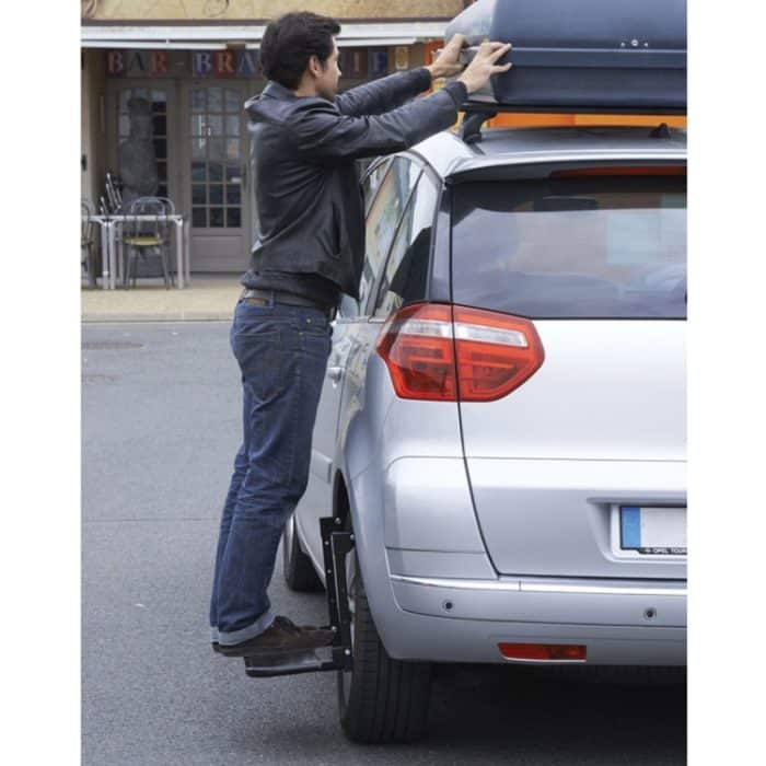 Tragbare klappbare Autotreppe Reifenhalterung Stufenleiter für Kleintransporter, LKW, SUV – Bild 7