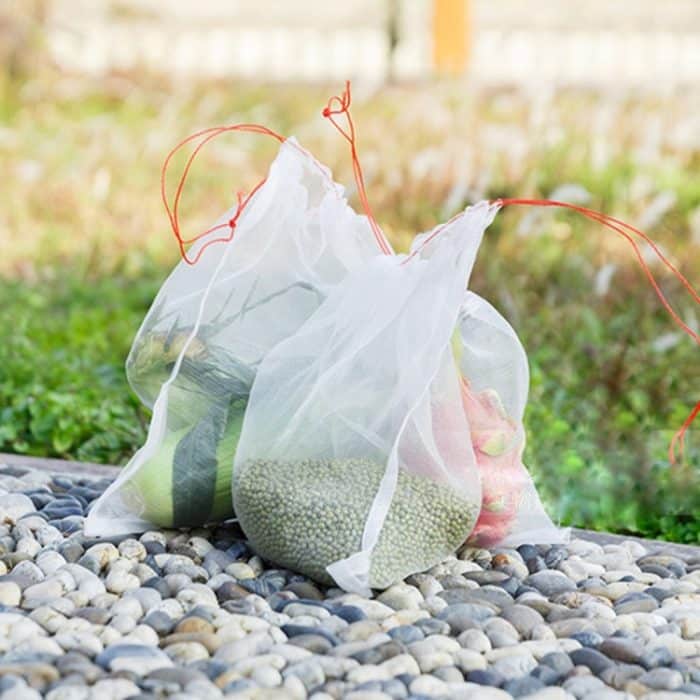 10 PCS Nylon-Netzbeutel Garden Seeds Fruits Schädlingsbekämpfungsbeutel Gemüse Vineyard Anti Bird Net Schädlingsbekämpfungsnetzbeutel Nylon-Netzfilter Zubehör Zubehör, Größe: 30 * 20 cm – Bild 4