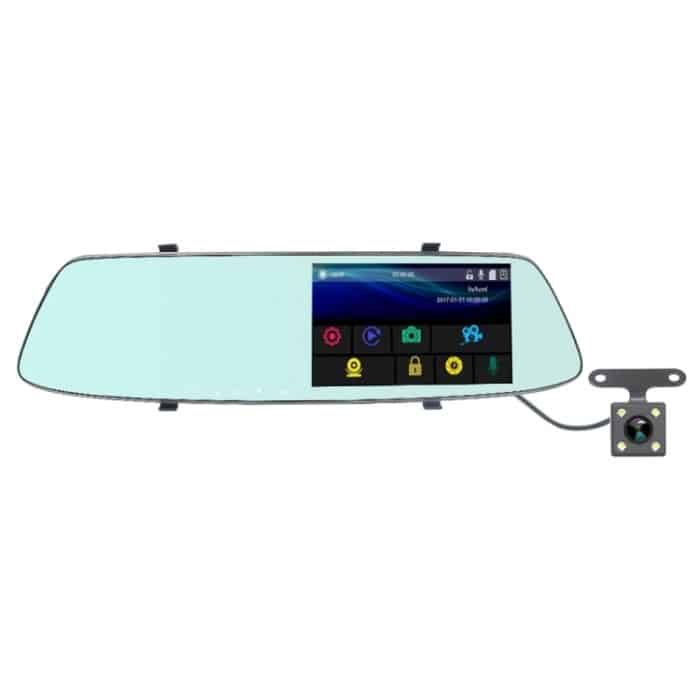 G705 5-Zoll-LCD-Touchscreen-Rückspiegel Auto-Recorder mit separater Kamera, 170-Grad-Weitwinkelanzeige, Support-Loop-Video / Bewegungserkennung / G-Sensor / TF-Karte – Bild 1