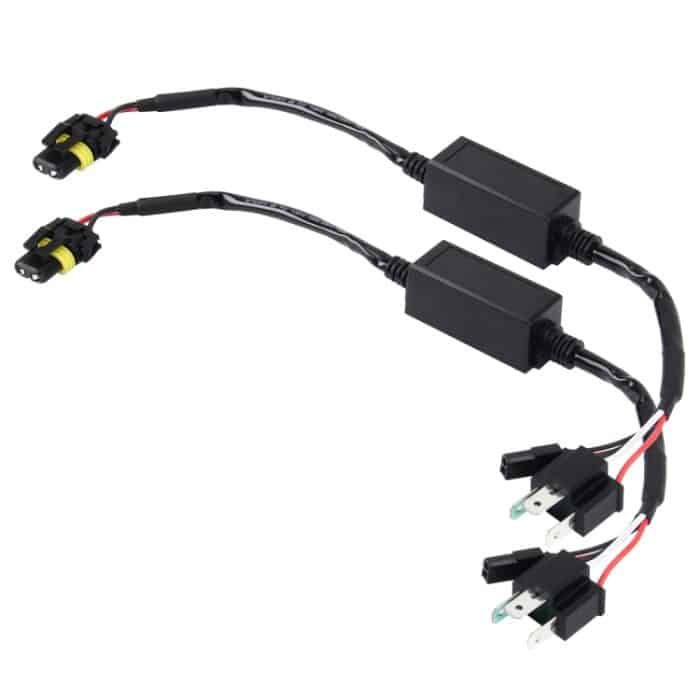 CMS3333.jpg 2 PCS DC 12V Universal H4-Lampenkabelbaum Kabelbaum Relais Kabelbaum Relais Verkabelung HID Relais Kabelbaum HID H4 Xenon Light System Relaiskabelbaum für Hi / Lo HID – Bild 1