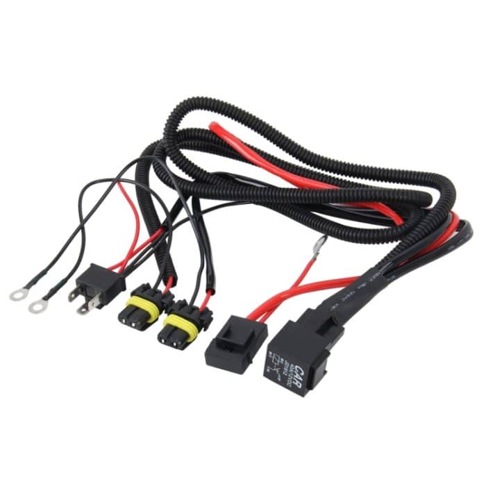 DC 12V 40A H4 Lampenart Stärkung Line Group HID-Xenon-Controller Kabel Relais Verdrahtung – Bild 2
