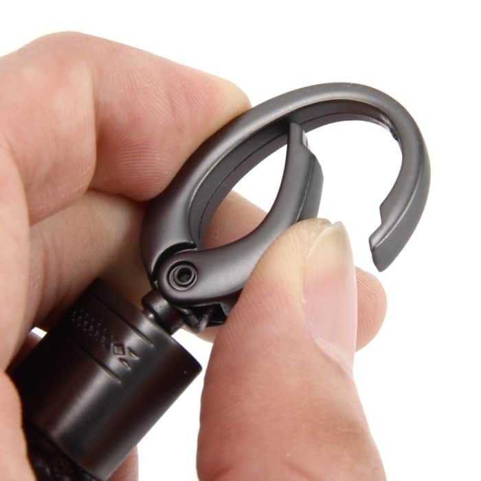 Webband Metall Auto Schlüsselanhänger geflochtener Gürtel Schlüsselanhänger – Bild 4