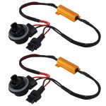 2 PCS 3156 Auto Canbus Fehler Canceller Decoder Lastwiderstand LED 50W 8 Ohm Kein blinkender Decoder Wärmebeständigkeit Aluminiumgehäuse Kühlkörper Hochleistungs-Metallschalenwiderstand – Bild 2