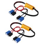 2 PCS H1 / H3 Auto Canbus Fehler Canceller Decoder Lastwiderstand LED 50W 8 Ohm Kein blinkender Decoder Wärmebeständigkeit Aluminiumgehäuse Kühlkörper Hochleistungs-Metallgehäuse-Widerstand – Bild 2
