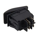 Auto LKW Bootsschalter Kipplichtschalter 4-polig Wasserdicht 12 / 24V Bar Style Blau Kippschalter Rückfahrwippe Rücklichtschalter Auto Auto Universal DIY 4-polige Bootskappe AUS-EIN Druckknopf mit Anzeigelampe – Bild 3