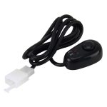 Auto LKW Bootsschalter Kipplichtschalter 3Pins DC12 / 24V Auto Auto Universal DIY 3-poliger tropfenförmiger Schalter AUS-EIN Druckknopf mit roter und grüner Kontrollleuchte, Kabellänge: 90 cm