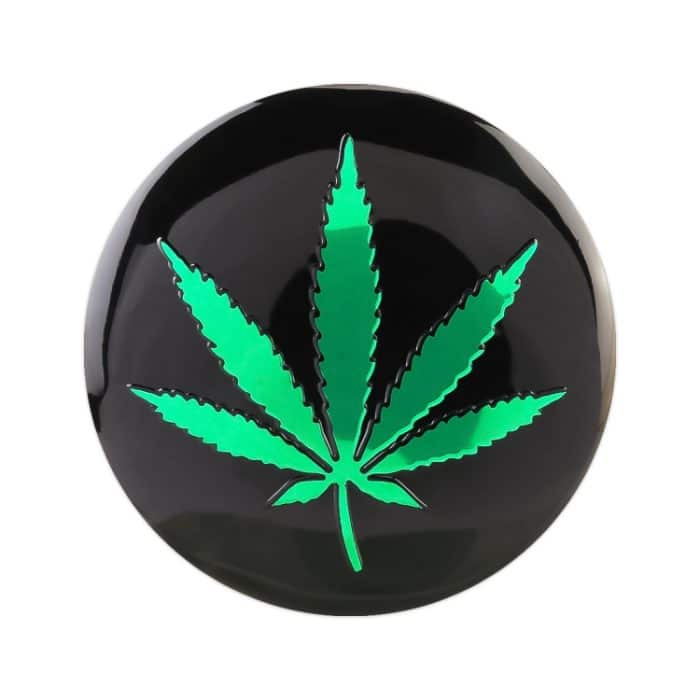 4 PCS Car-Styling Grün Blätter Muster Metall Radnabe Dekorativer Aufkleber, Durchmesser: 5,8 cm – Bild 2