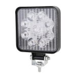 DC 10–30 V, 27 W, 2500 lm, 6000 K, wasserdicht, für Fahrzeug, Auto, Boot, Marine, Außenarbeitsscheinwerfer, Notbeleuchtung, 30 Grad verstellbare Spotlicht-LED-Autolampen mit 9 intensiven Wafer-LED-Leuchten, Spot Light+27W