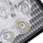 DC 10–30 V, 27 W, 2500 lm, 6000 K, wasserdicht, für Fahrzeug, Auto, Boot, Marine, Außenarbeitsscheinwerfer, Notbeleuchtung, 30 Grad verstellbare Spotlicht-LED-Autolampen mit 9 intensiven Wafer-LED-Leuchten, Spot Light+27W – Bild 5