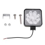 DC 10–30 V, 27 W, 2500 lm, 6000 K, wasserdicht, für Fahrzeug, Auto, Boot, Marine, Außenarbeitsscheinwerfer, Notbeleuchtung, 30 Grad verstellbare Spotlicht-LED-Autolampen mit 9 intensiven Wafer-LED-Leuchten, Spot Light+27W – Bild 6