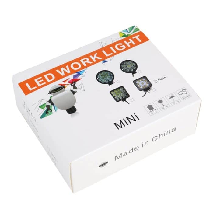 DC 10–30 V, 27 W, 2500 lm, 6000 K, wasserdicht, für Fahrzeug, Auto, Boot, Marine, Außenarbeitsscheinwerfer, Notbeleuchtung, 30 Grad verstellbare Spotlicht-LED-Autolampen mit 9 intensiven Wafer-LED-Leuchten, Spot Light+27W – Bild 7