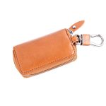Universal Pure Cow Leder Taille hängen Reißverschluss Brieftaschen Schlüsselhalter Tasche (No Include Key) – Bild 2