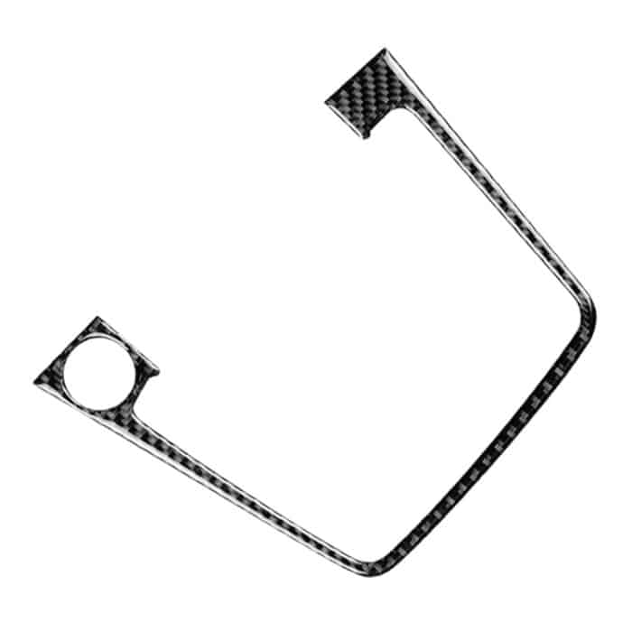 Auto Carbon Fiber Gear Position Panel Frame Dekorativer Aufkleber für Volkswagen Golf 7 2013-2017, mit Loch und Start und Stopp, Linksantrieb – Bild 2