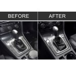 Auto Carbon Fiber Gear Position Panel Frame Dekorativer Aufkleber für Volkswagen Golf 7 2013-2017, mit Loch und Start und Stopp, Linksantrieb – Bild 7