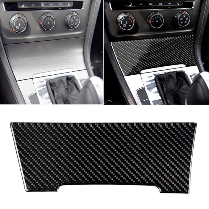 CMS3660.jpg Auto Carbon Fiber Zigarettenanzünder Dekorativer Aufkleber für Volkswagen Golf 7 2013-2017 – Bild 1