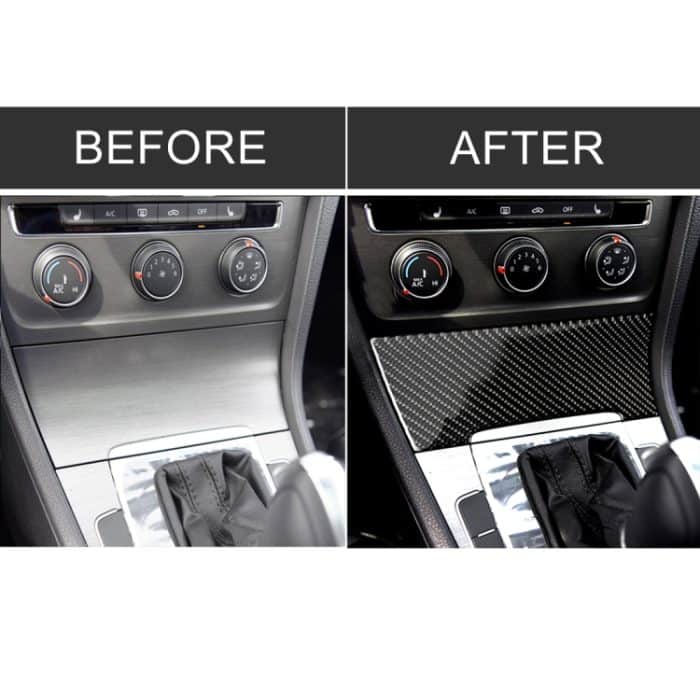 Auto Carbon Fiber Zigarettenanzünder Dekorativer Aufkleber für Volkswagen Golf 7 2013-2017 – Bild 7