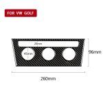 Auto Carbon Fiber Klimaanlage Drehknopf Dekorativer Aufkleber für Volkswagen Golf 7 2013-2017 – Bild 5