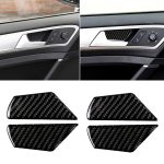 Auto Carbon Faser Tür Innengriff Handgelenk Panel dekorative Aufkleber für Volkswagen Golf 7 2013-2017