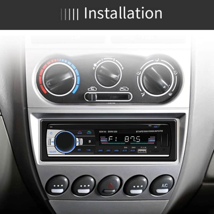 SWM-530 12V Universal Car Dual-USB-Ladegerät Radioempfänger MP3-Player, unterstützt FM & Bluetooth mit Fernbedienung – Bild 17