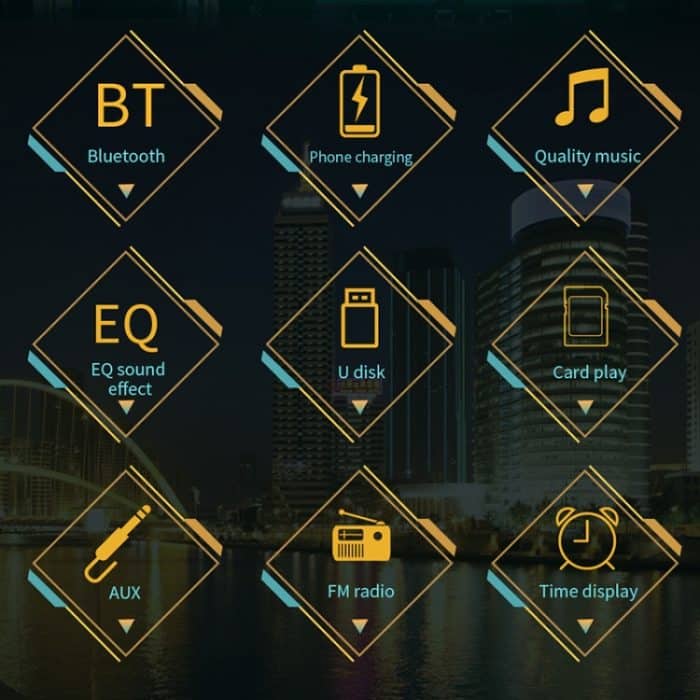 SWM-530 12V Universal Car Dual-USB-Ladegerät Radioempfänger MP3-Player, unterstützt FM & Bluetooth mit Fernbedienung – Bild 7