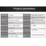 SWM-4022D HD 4,1 Zoll 12 V Universal-Autoradio-Empfänger MP5-Player, unterstützt FM-, Bluetooth- und TF-Karte mit Fernbedienung – Bild 18