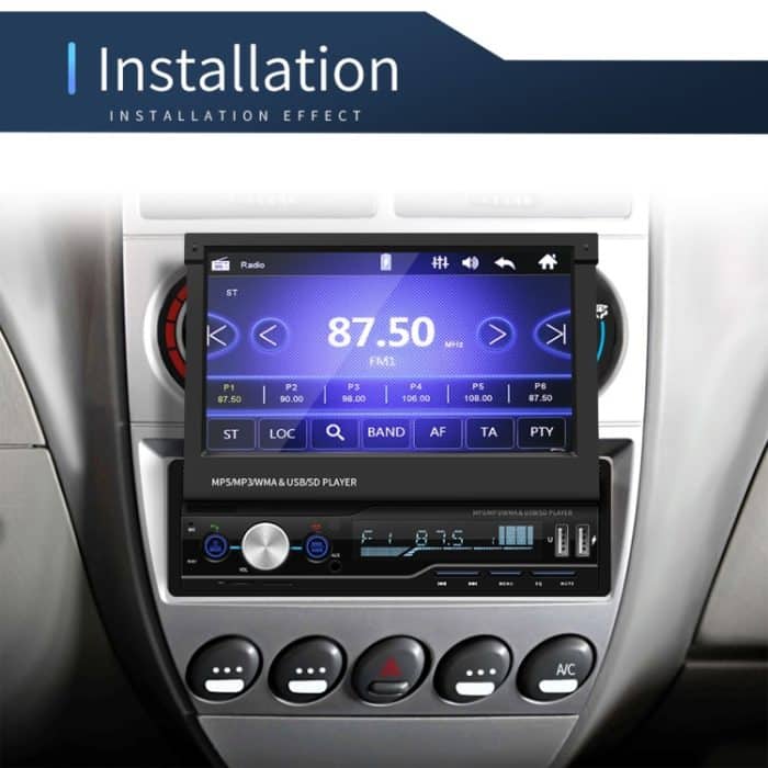 T100 7-Zoll-HD-Universal-Autoradioempfänger MP5-Player, unterstützt FM & AM & RDS & Bluetooth & Telefonverbindung mit Fernbedienung – Bild 20