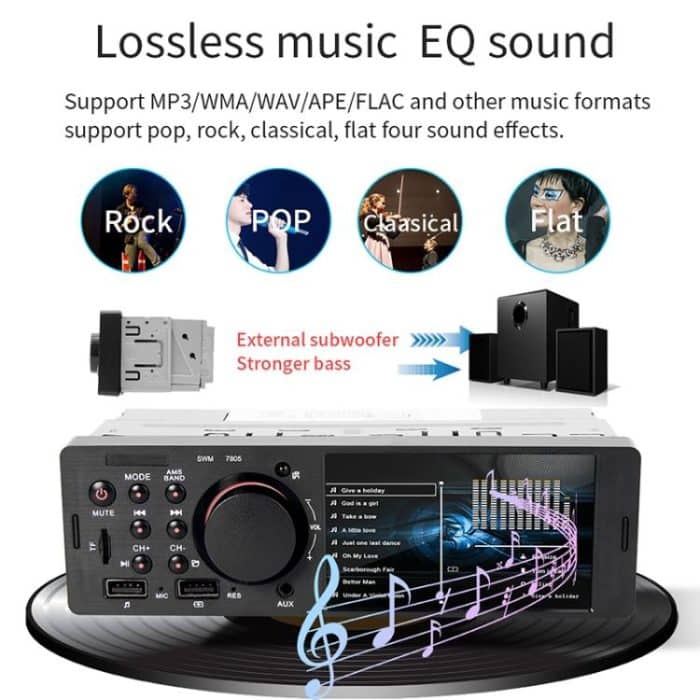 7805 4,1-Zoll-Universal-Autoradio-Empfänger MP5-Player, unterstützt FM-, Bluetooth- und TF-Karten mit Fernbedienung – Bild 13