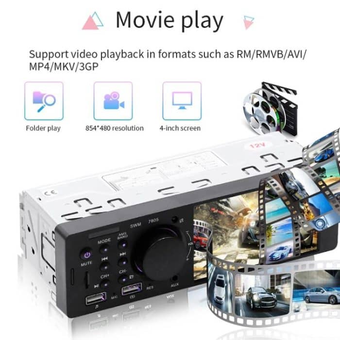 7805 4,1-Zoll-Universal-Autoradio-Empfänger MP5-Player, unterstützt FM-, Bluetooth- und TF-Karten mit Fernbedienung – Bild 14