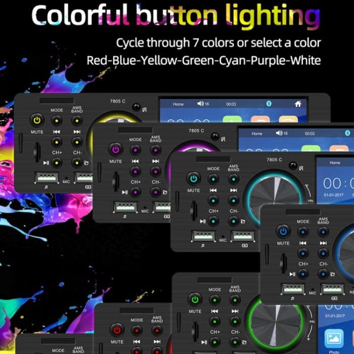 SWM-7805C 4,1-Zoll-Touchscreen Universal-Autoradio-Empfänger MP5-Player, unterstützt FM-, Bluetooth- und TF-Karten mit Fernbedienung – Bild 12