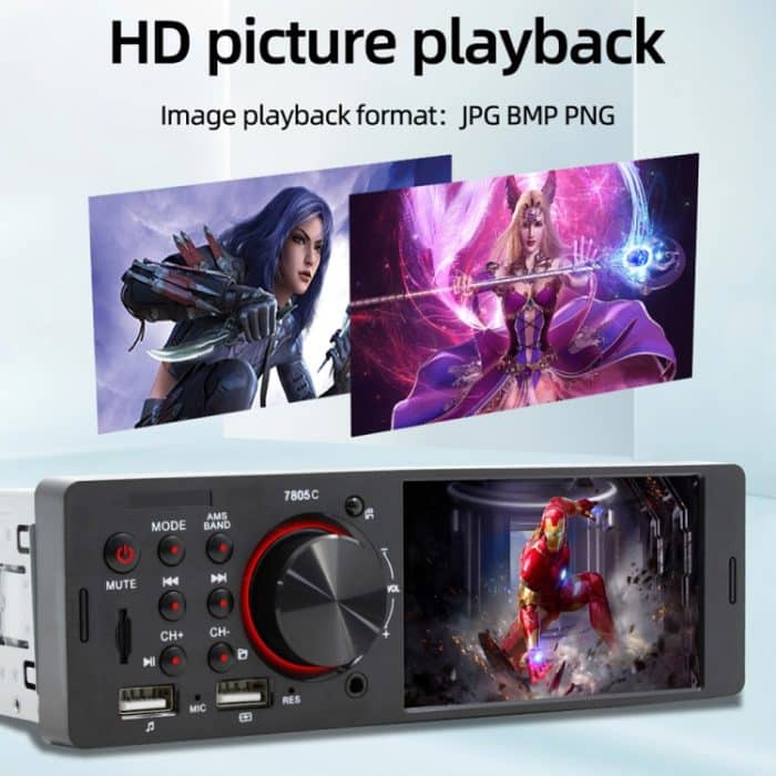 SWM-7805C 4,1-Zoll-Touchscreen Universal-Autoradio-Empfänger MP5-Player, unterstützt FM-, Bluetooth- und TF-Karten mit Fernbedienung – Bild 14