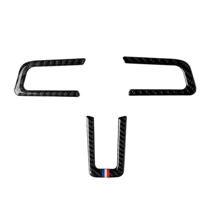 Auto USA Farbe Carbon Lenkrad dekorative Aufkleber für Ford Mustang 2015-2017 – Bild 2