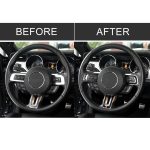 Auto USA Farbe Carbon Lenkrad dekorative Aufkleber für Ford Mustang 2015-2017 – Bild 7