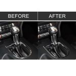 Auto USA Farbe Carbon Faser Schaltrahmen dekorative Aufkleber für Ford Mustang 2015-2017 – Bild 7