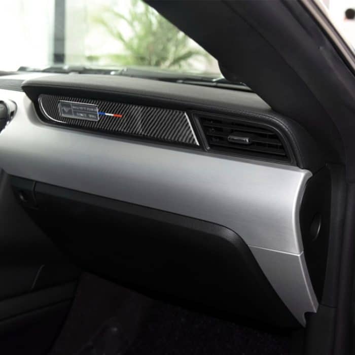 Auto USA Farbe Carbon Faser Armaturenbrett dekorative Aufkleber für Ford Mustang 2015-2017, Linksantrieb – Bild 6