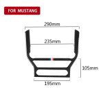 Auto USA Farbe Kohlefaser CD Panel dekorative Aufkleber für Ford Mustang 2015-2017 – Bild 5