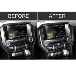 Auto USA Farbe Kohlefaser CD Panel dekorative Aufkleber für Ford Mustang 2015-2017 – Bild 7