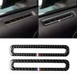 2 PCS Car USA Farbe Carbon Faser Tür Luftauslass Dekorative Aufkleber für Ford Mustang 2015-2017