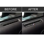 2 PCS Car USA Farbe Carbon Faser Tür Luftauslass Dekorative Aufkleber für Ford Mustang 2015-2017 – Bild 7