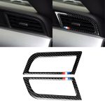 2 PCS Auto USA Farbe Kohlefaser Seite Luftauslass Dekorative Aufkleber für Ford Mustang 2015-2017