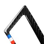 2 PCS Auto USA Farbe Kohlefaser Seite Luftauslass Dekorative Aufkleber für Ford Mustang 2015-2017 – Bild 3