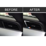 2 PCS Auto USA Farbe Kohlefaser Seite Luftauslass Dekorative Aufkleber für Ford Mustang 2015-2017 – Bild 7