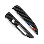 2 PCS Car USA Farbe Carbon Faser Schalttafel Dekorative Aufkleber für Ford Mustang 2015-2017, Linksantrieb – Bild 2